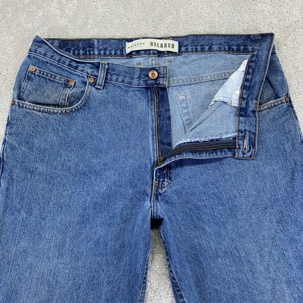 Arizona Jean Company Jeans Mens 38x38 Relaxed‎ Fit Blue Denim Cotton Baggy Y2k